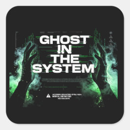 Cyberpunk Matrix Ghost Klistermärke