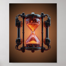 Cyberpunk Mecha Timglas Neon Spelplansch