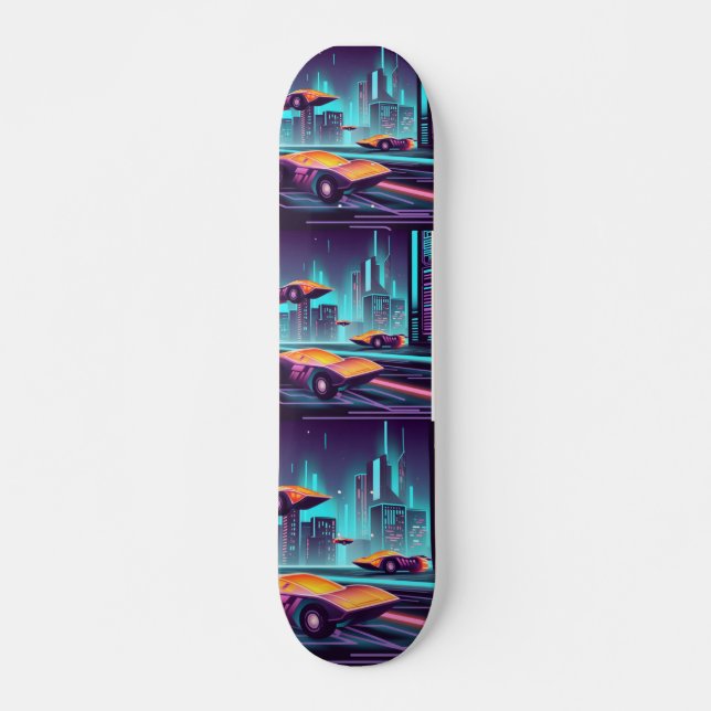 cyberpunk mini skateboard bräda 18,5 cm (Framsida)