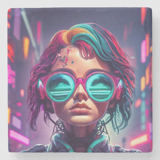 Cyberpunk Mode: Framtiden för Stil Stenunderlägg (Framsidan)