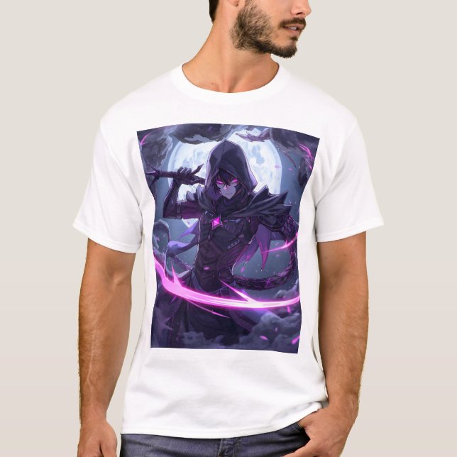 Cyberpunk Mördare Moon T-Shirt (Framsida)