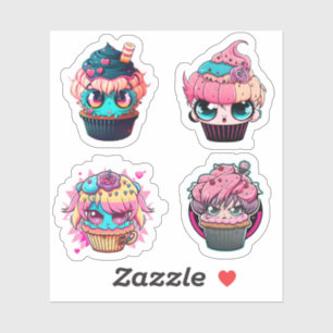 Cyberpunk Muffinss Sticker Pack Klistermärken