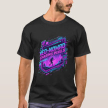 Cyberpunk Neo-Nomad Synthwave Konst - Retro Framti