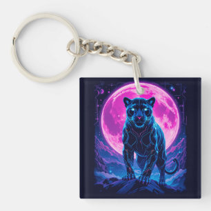 Cyberpunk Neon Black Panther