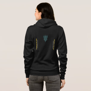 Cyberpunk Neon Glitch Hoodie Mörk estetik T Shirt