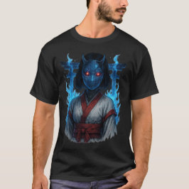 Cyberpunk Oni Girl with Torii Gate T Shirt