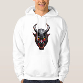 Cyberpunk Oni Mask Tröja - Futuristisk Japansk De Hoodie