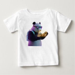 Cyberpunk Panda i neonfyllad Tokyogränd T Shirt