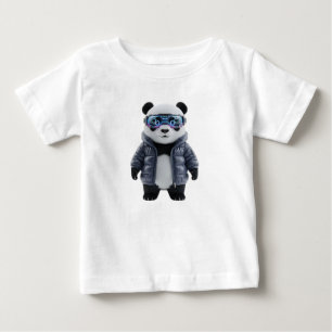 Cyberpunk Pandaunge i Neon Tokyo T Shirt
