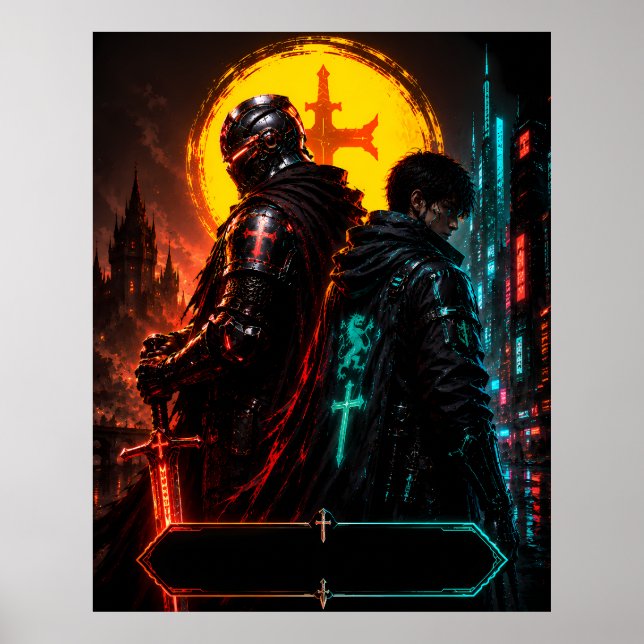 Cyberpunk Pappa Legacy Affisch (Framsidan)
