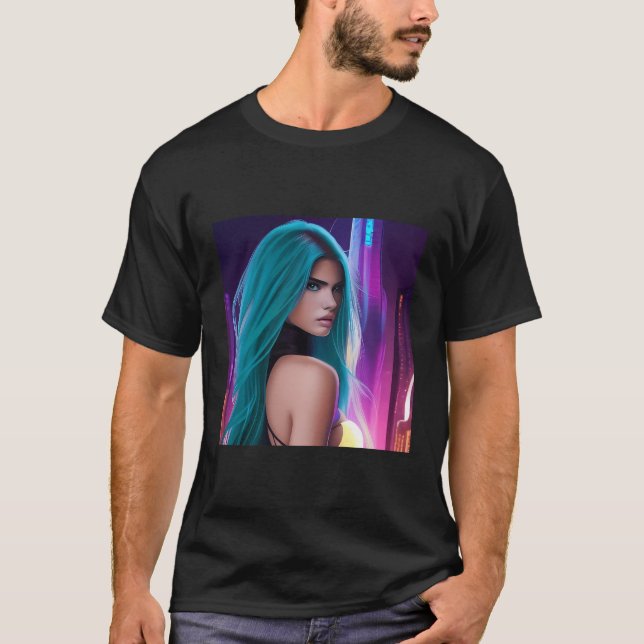 Cyberpunk Party T Shirt (Framsida)
