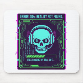 ​Cyberpunk Pixel Skull Gaming Mouse Pad - Error 40 Musmatta