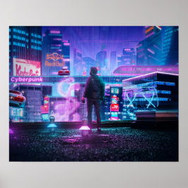 Cyberpunk poster konst
