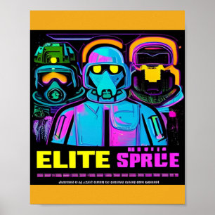 Cyberpunk Propaganda Rekrytering Poster