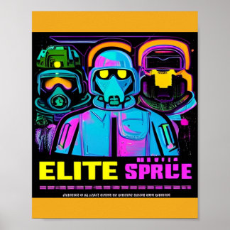 Cyberpunk Propaganda Rekrytering Poster