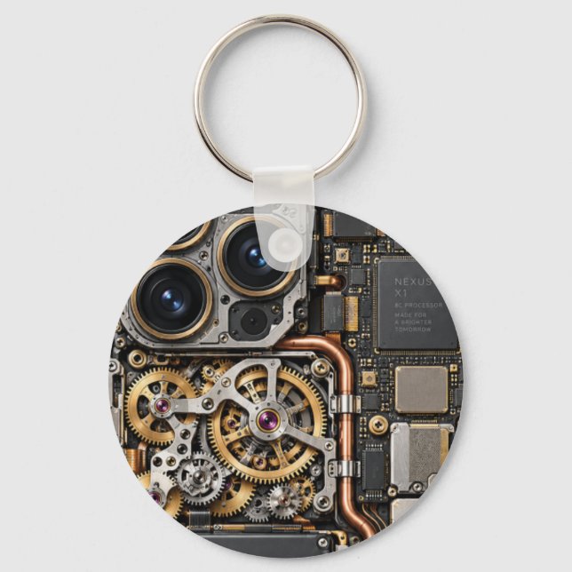 Cyberpunk Quantum Tech-kretskort Telefonfodral &  Nyckelring (Framsida)