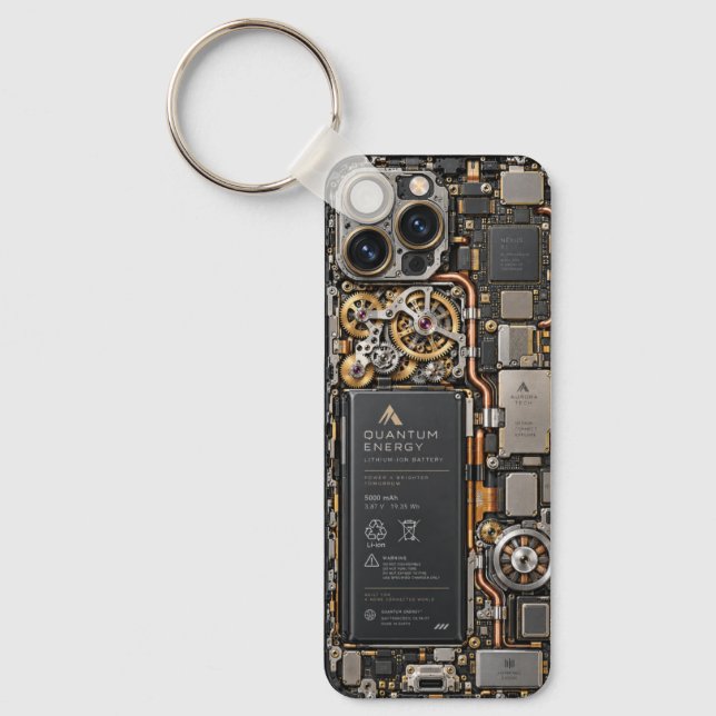 Cyberpunk Quantum Tech-kretskort Telefonfodral &  Nyckelring (Framsida)