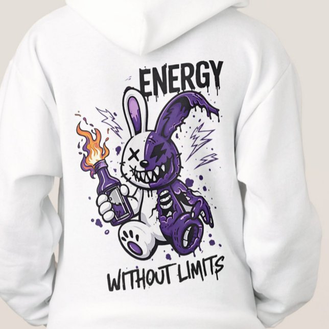 Cyberpunk Rabbit Graphic - Energy Without Limits S T Shirt (Cyberpunk Rabbit Graphic hoodie )