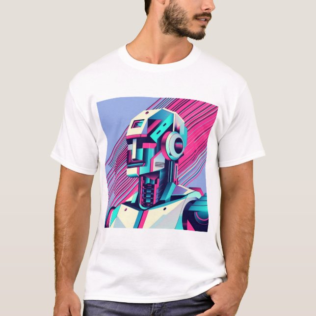 Cyberpunk Reflection T Shirt (Framsida)