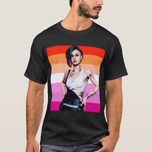 cyberpunk regnbågspresent t shirt (Framsida)