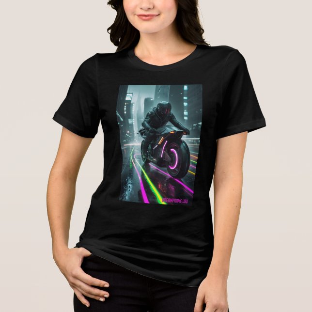 Cyberpunk / Retro-estetisk design T Shirt (Framsida)