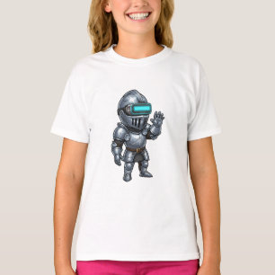 Cyberpunk Riddare VR Chibi Barn T Shirt