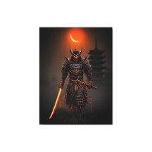 Cyberpunk Samurai Futuristiska Warrior