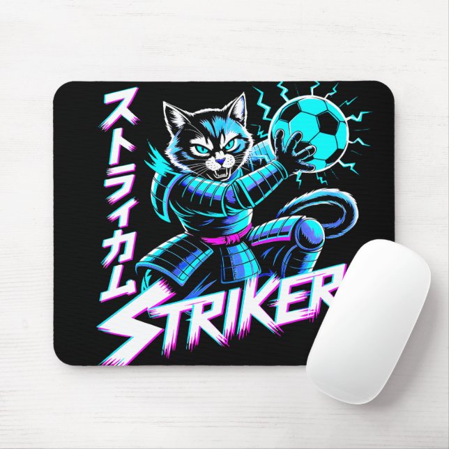 Cyberpunk Samurai Striker Gaming för E-sport  Musmatta (Med mus)