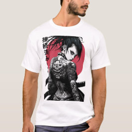 Cyberpunk Samurai Vaporwave  T Shirt