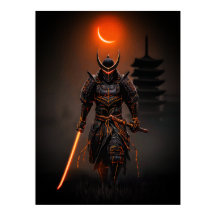 Cyberpunk Samuraj Futuristisk Krigare