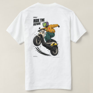 Cyberpunk-scooteråkare – futuristisk urban gatumil t shirt