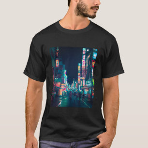 Cyberpunk Shinjuku Glitch Essential T Shirt