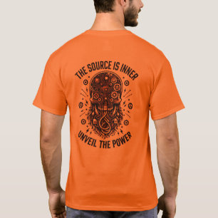 Cyberpunk Skalle Tech Kunskap Kraft Framtid T Shirt