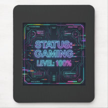 Cyberpunk Status Gaming Nivå 100 musmattor