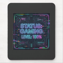 Cyberpunk Status Gaming Nivå 100 musmattor