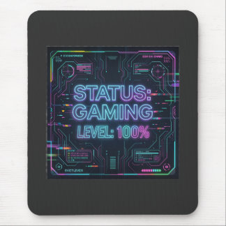Cyberpunk Status Gaming Nivå 100 musmattor