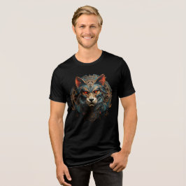 Cyberpunk Steampunk Cat Art Poster T Shirt