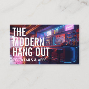 Cyberpunk Stil Pub Stor teckensnitt Visitkort