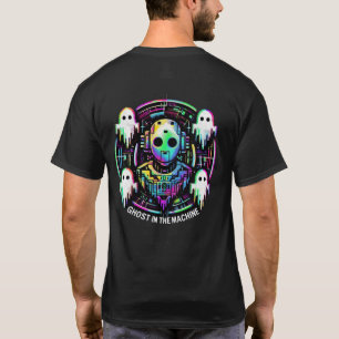 🤖 Cyberpunk Streetwear Gamer Ghost i Maskin T Shirt