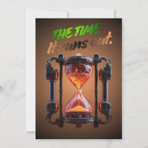 Cyberpunk Timglas Gaming Halloween-inbjudan