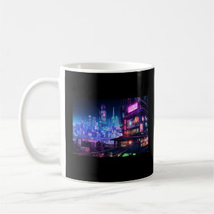 Cyberpunk Tokyo Ramen House Kaffemugg