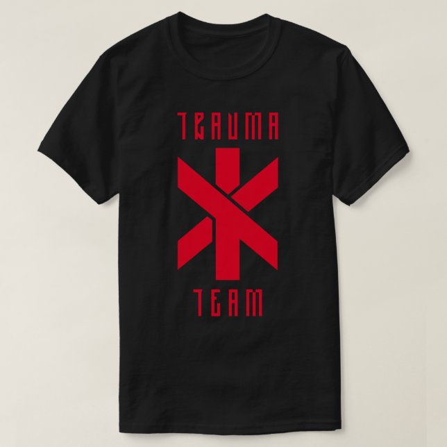 Cyberpunk Trauma Team Sticker T Shirt (Design framsida)