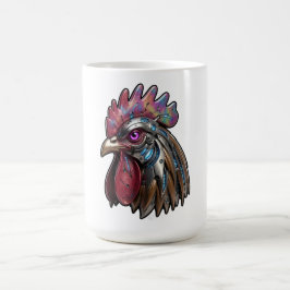 Cyberpunk Tupp Iridescent Mekanisk Konst Kaffemugg