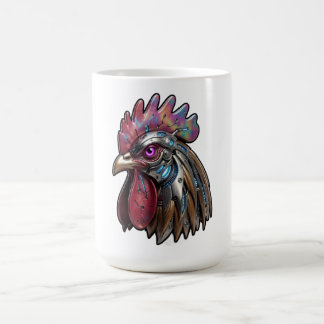 Cyberpunk Tupp Iridescent Mekanisk Konst Kaffemugg