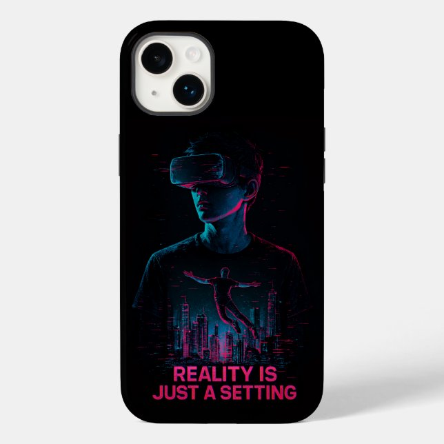Cyberpunk VR Gamer Aesthetic iphone case (Baksida)