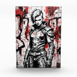 Cyberpunk Warrior Graffiti - fotoblock