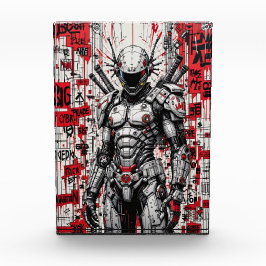 Cyberpunk Warrior Graffiti - fotoblock