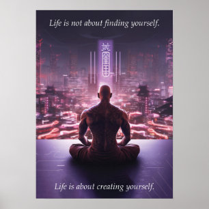 Cyberpunk - Warrior, Gym, Workout, Success Poster