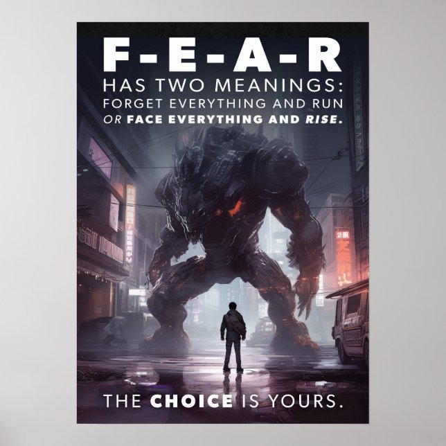 Cyberpunk - Warrior, Gym, Workout, Success Poster (Framsidan)