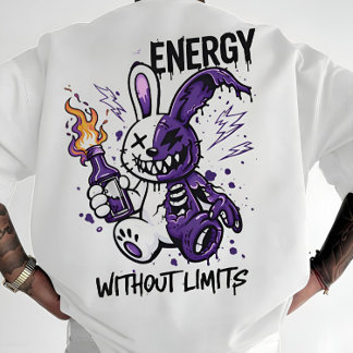 Cyberpunkan Kanin Grafik - Energi Utan Gränser S T Shirt